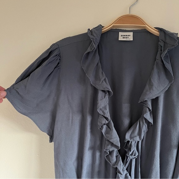 Sunday Best Ruffle Wrap Dress - Picture 6 of 9